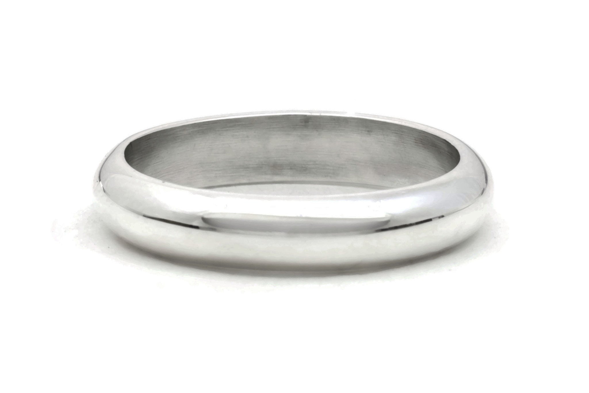 Tarnish Resistant Solid 925 Sterling Silver 5mm Flat Wedding Band Ring Thin  Classic Plain Traditional - Size 7.5 | Amazon.com